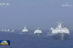 南海阅兵视频,中国海军壮美航迹与力量展示”